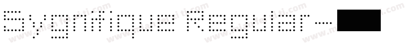 Sygnifique Regular字体转换